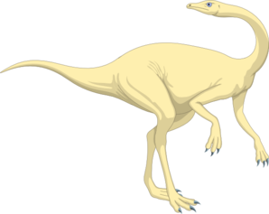 Cream Colored Dinosaur Clip Art